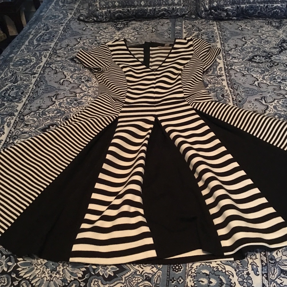 Banana Republic Black/White Dress (size 4)